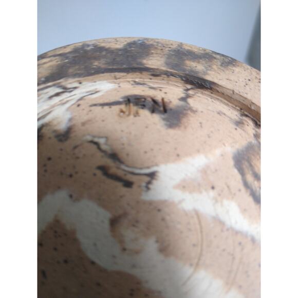 Neriage Marble Bud Vase Artist Signed JFN - Picture 3 of 5